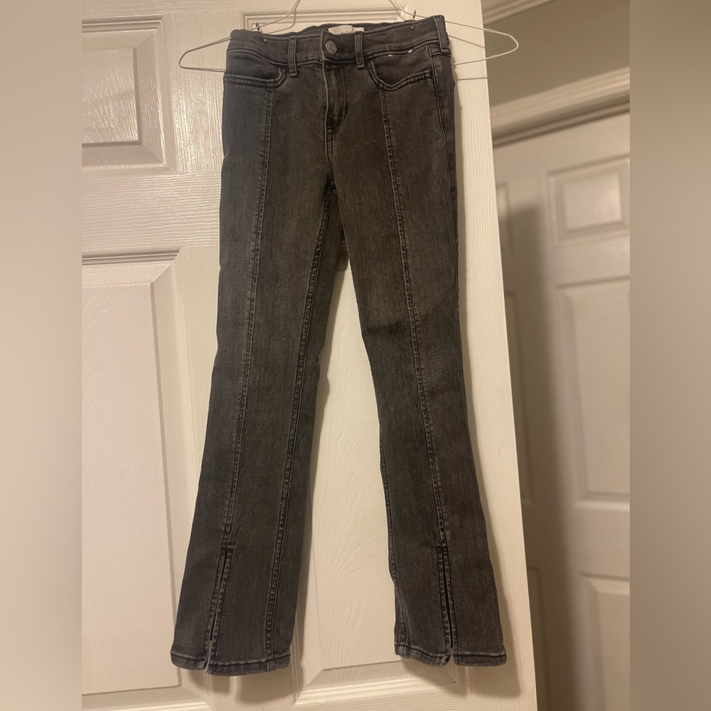 Girls Abercrombie & Fitch Dark Gray Flare Jeans